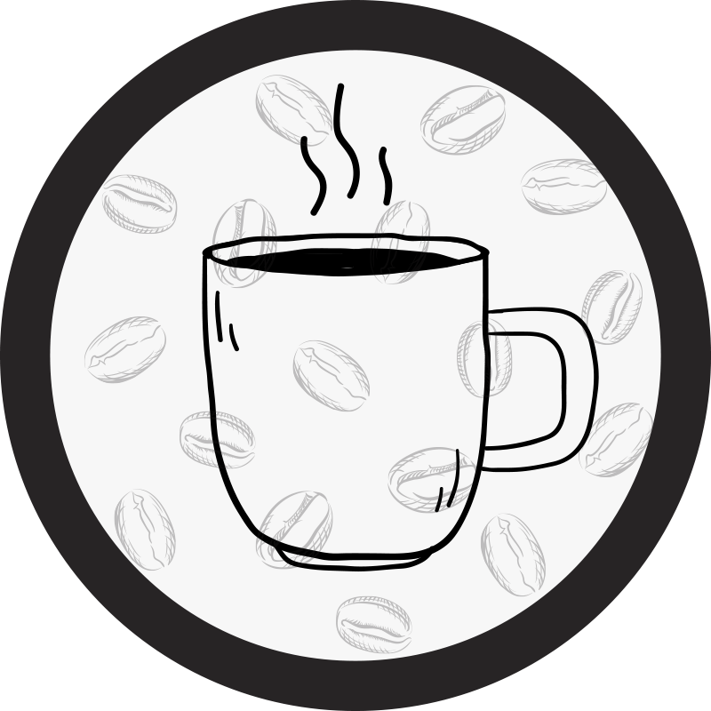 Cuo de café em azulejos de cozinha de fundo branco - TenStickers
