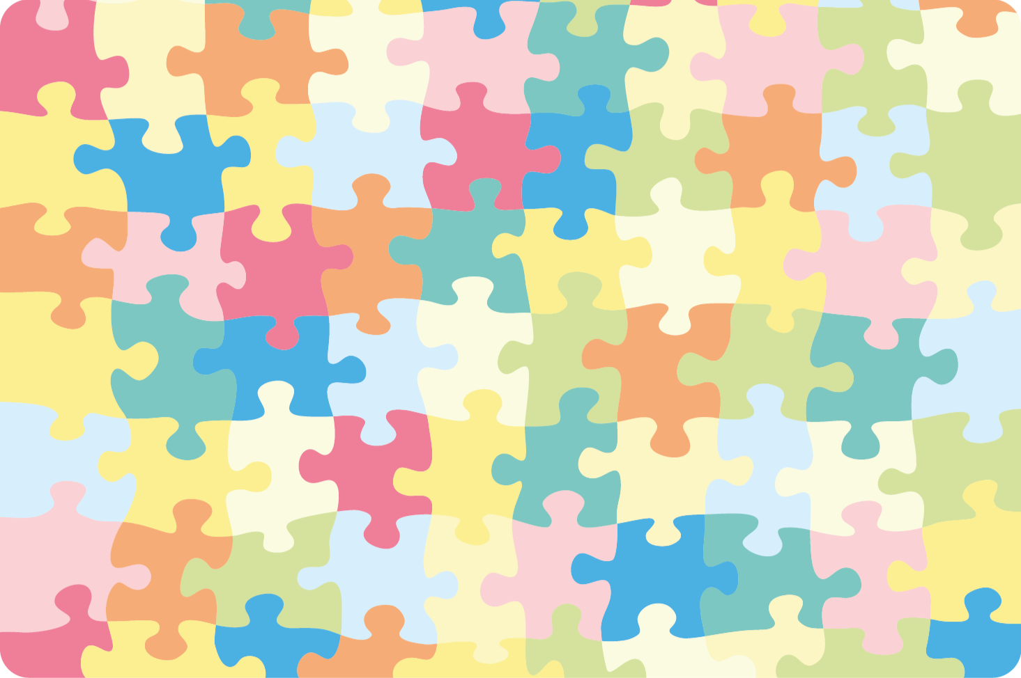 Peças de quebra-cabeça coloridas tapete de vinil infantil - TenStickers