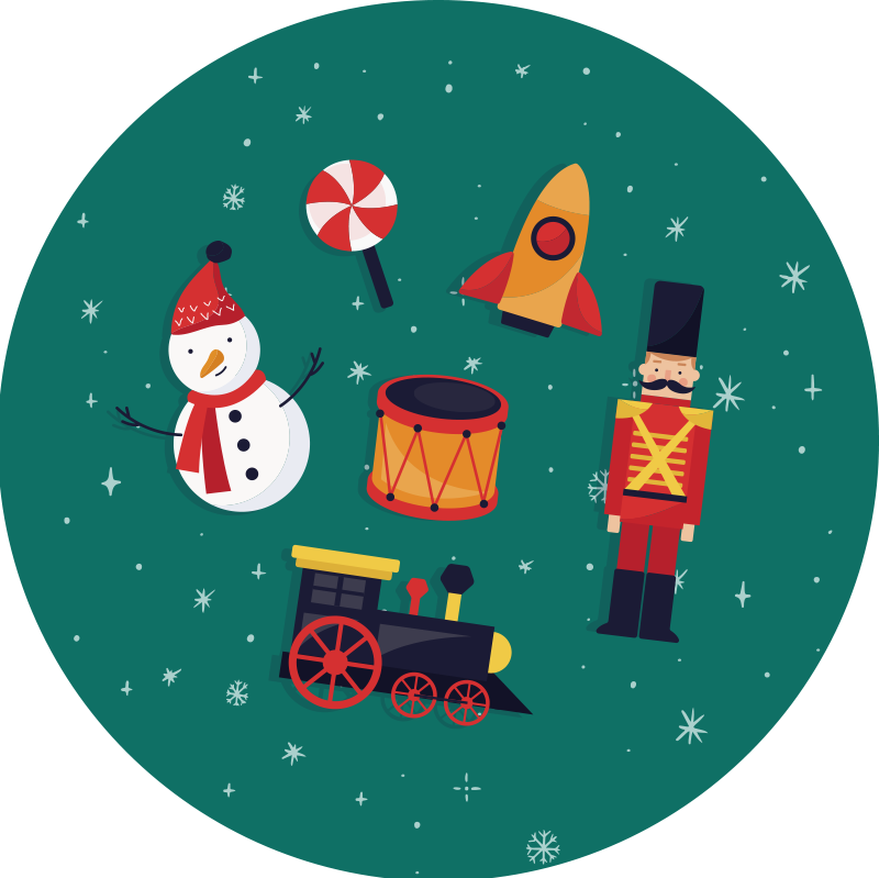 Brinquedos de natal tapete para árvore de natal - TenStickers