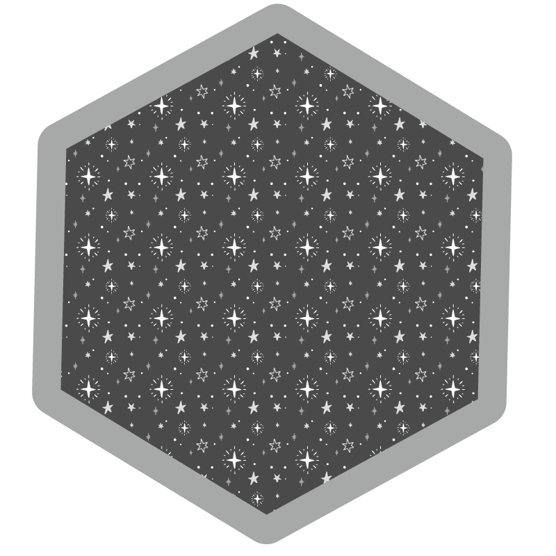 Tapete vinílico estrelas padrão celestial - TenStickers