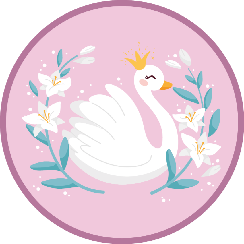 Tapete de vinil swan queen kids - TenStickers