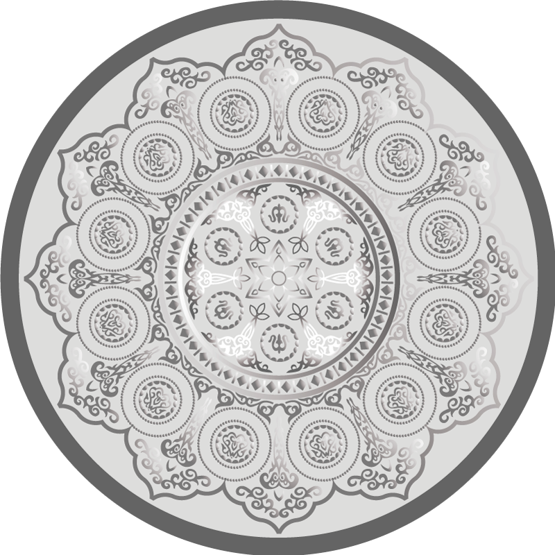 Tapete vinílico de mandala sobreposição de padrão de mandala - TenStickers