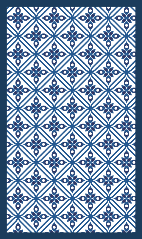 Tapete vinílico azulejos design de padrão de azulejo - TenStickers