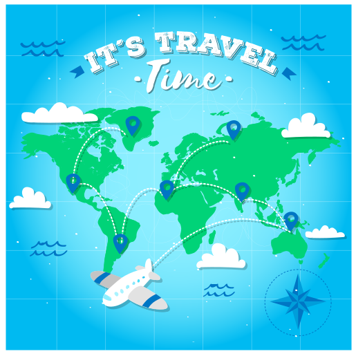 Tapete vinílico de mapa mundial exploração do mapa mundial - TenStickers