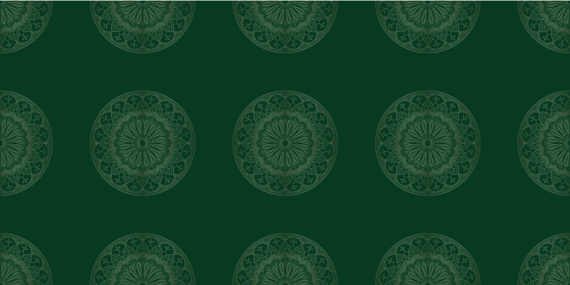 Tapete vinílico de mandala desenho de motivo de mandala - TenStickers