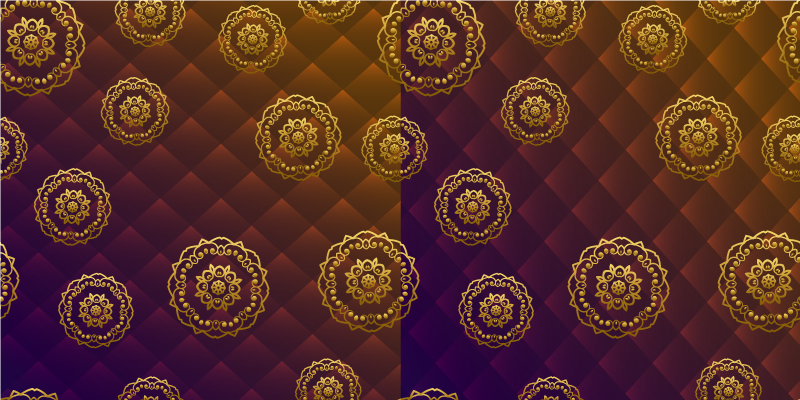 Tapete multicolor elegante mandala vinil - TenStickers