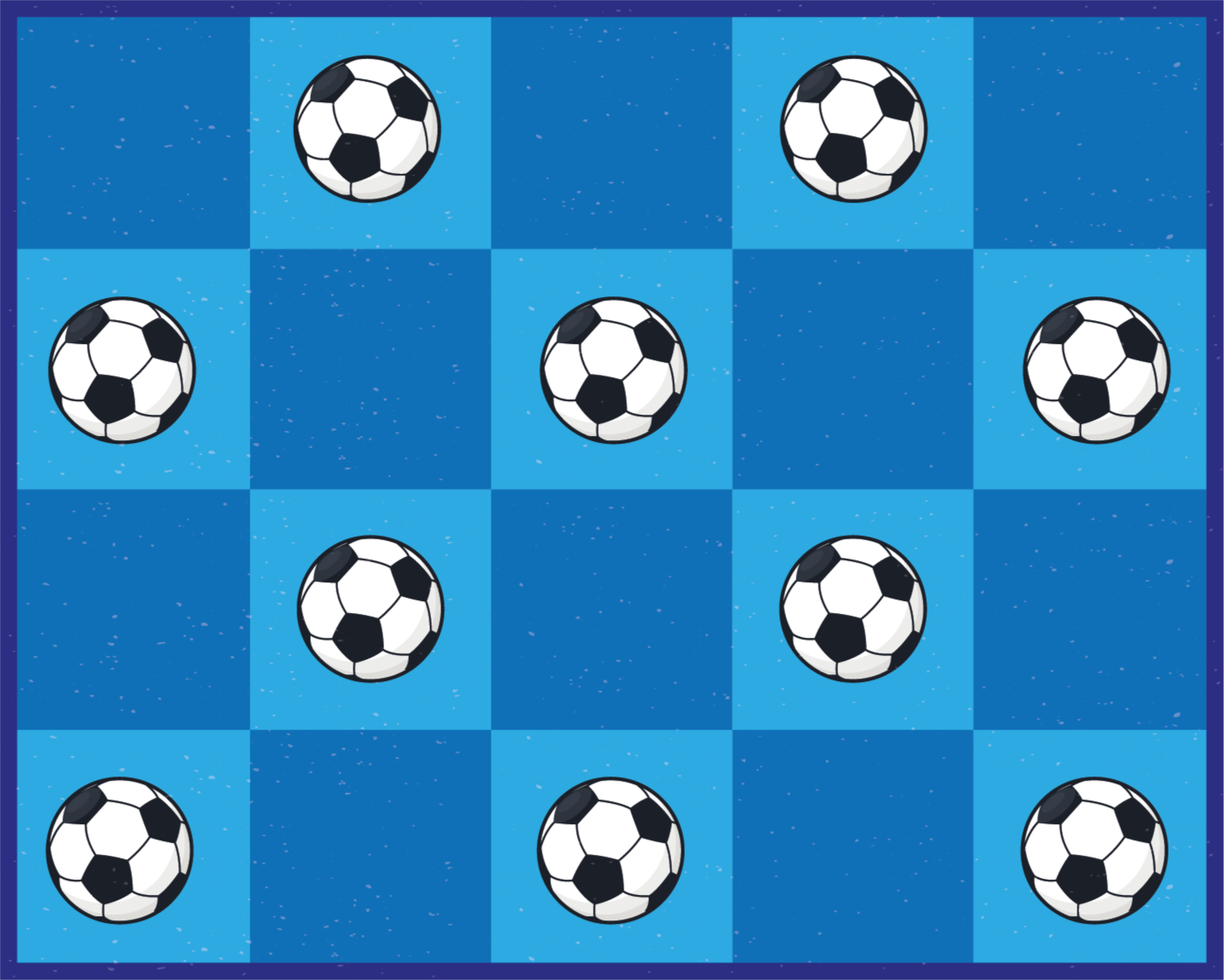 Tapete de jogo de quadrados de futebol - TenStickers