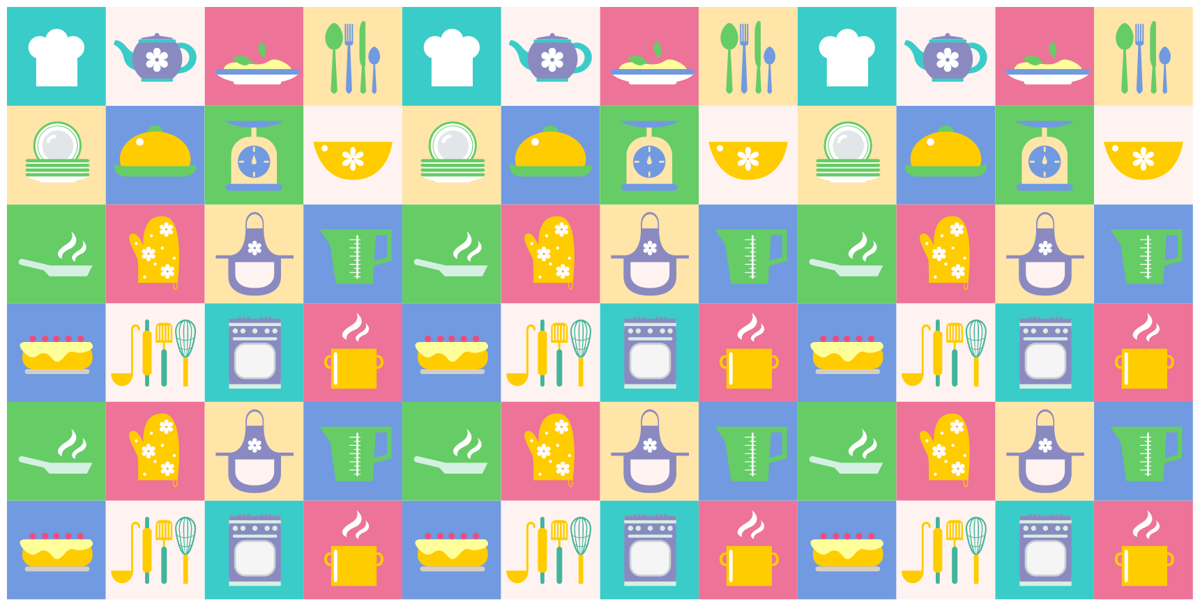 Azulejos de cozinha de utensílios de cozinha - TenStickers