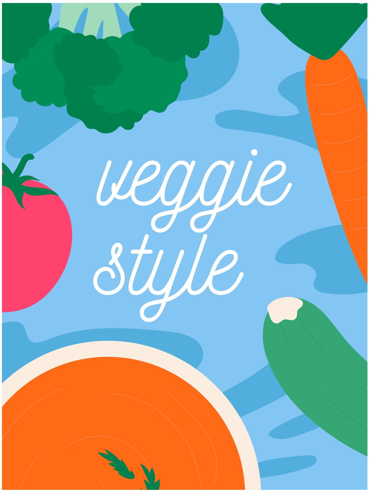 Tapete vinílico frases e textos decoração estilo vegetariano - TenStickers