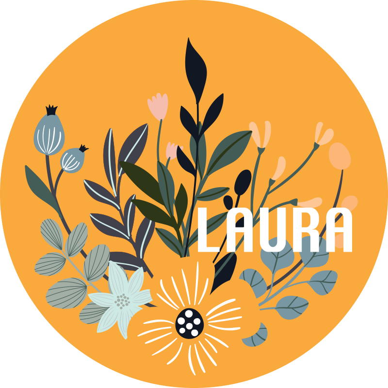 Plantas personalizáveis tapete personalizado - TenStickers