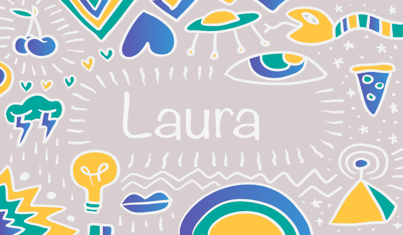 Tapete vinílico com nome tapete lúdico personalizado - TenStickers