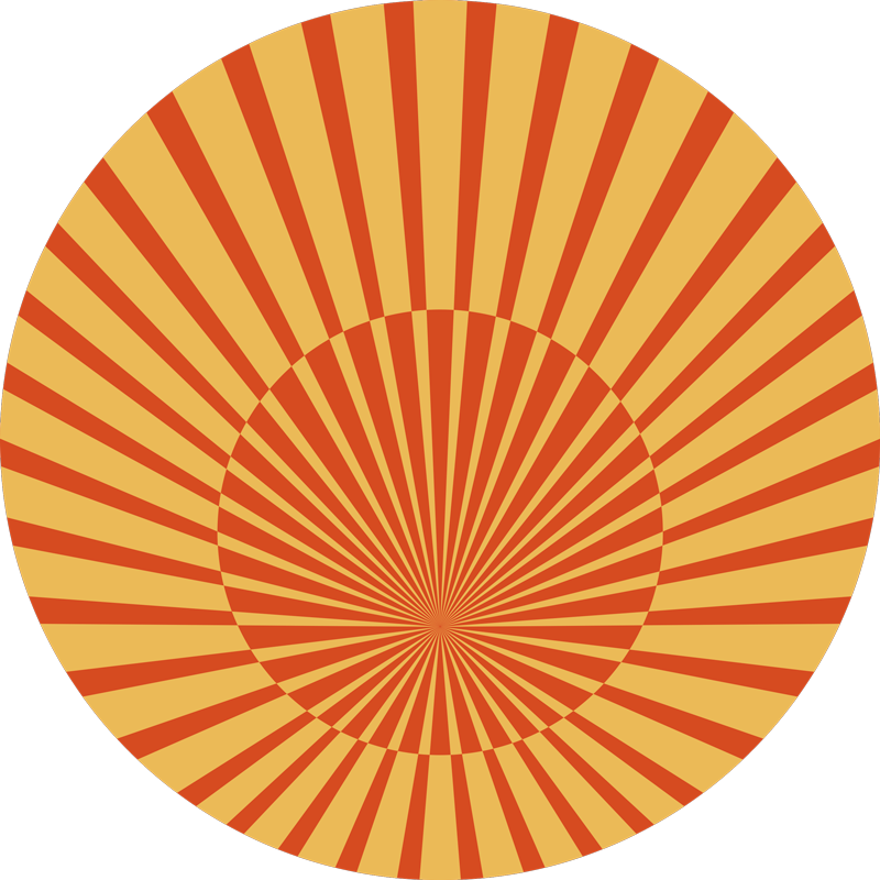 Tapete vintage sol dos anos 70 - TenStickers