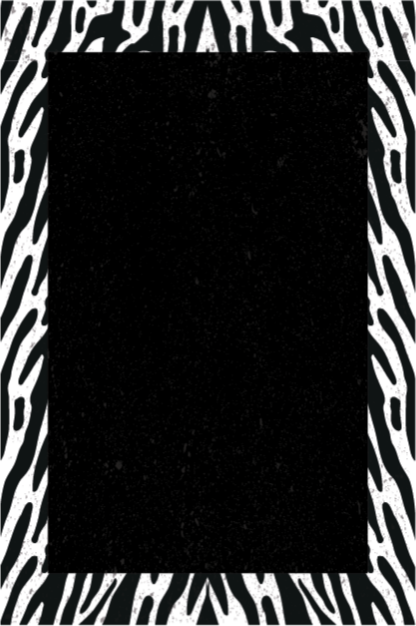 Tapete vinílico estampa de animal zebra monocromática - TenStickers