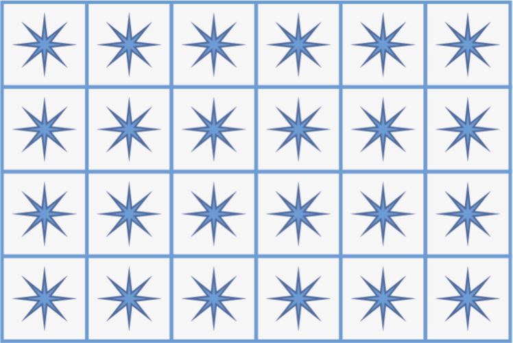 Tapete de vinil azul estrela azul - TenStickers