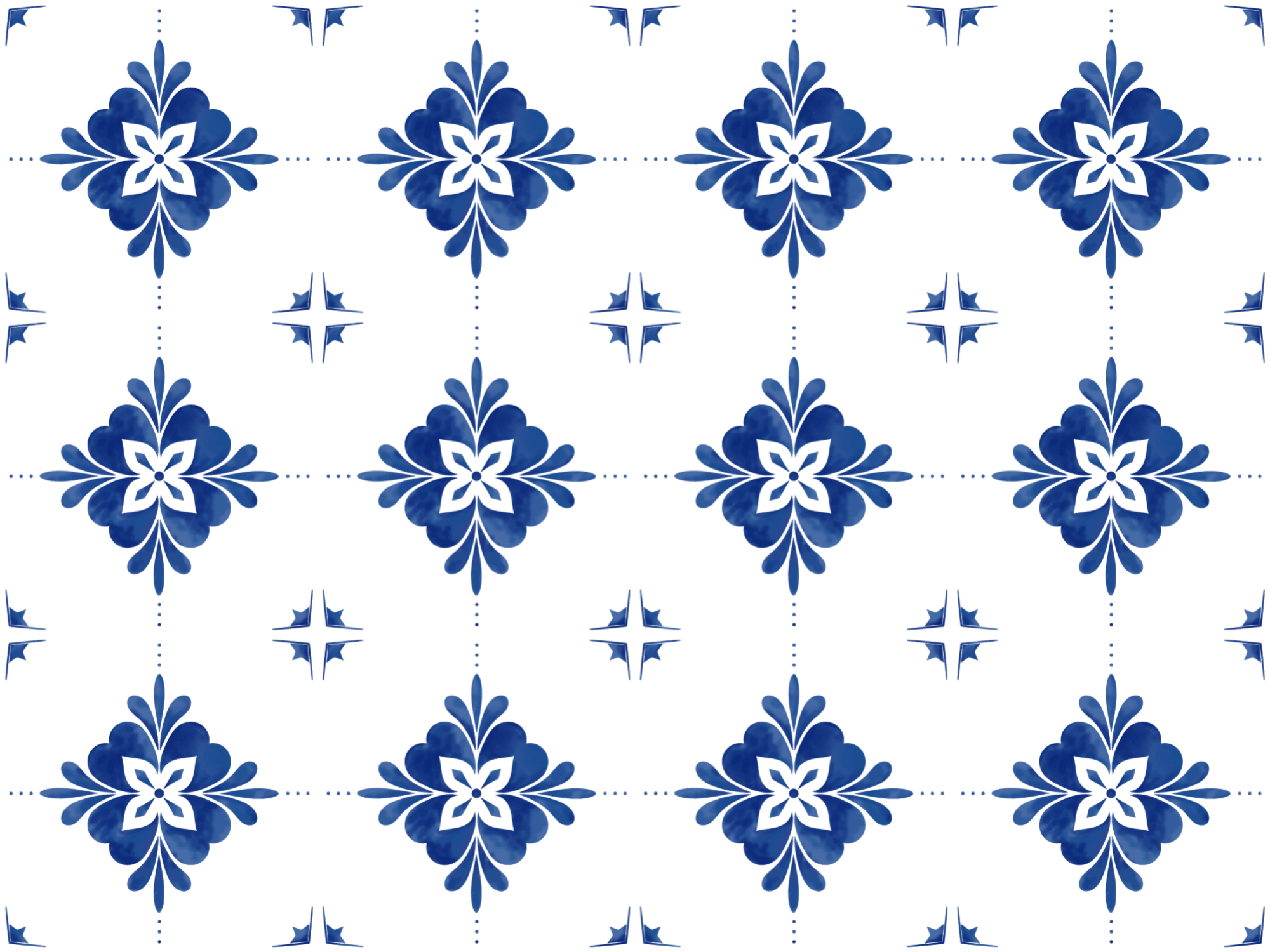 Tapete de vinil em azulejo branco e azul-petróleo - TenStickers