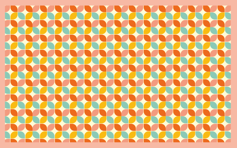 Quadrados multicoloridos tapetes geométricos de vinil - TenStickers