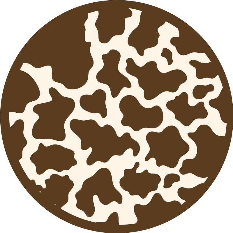 Tapete de vinil com estampa animal de vaca marrom - TenStickers