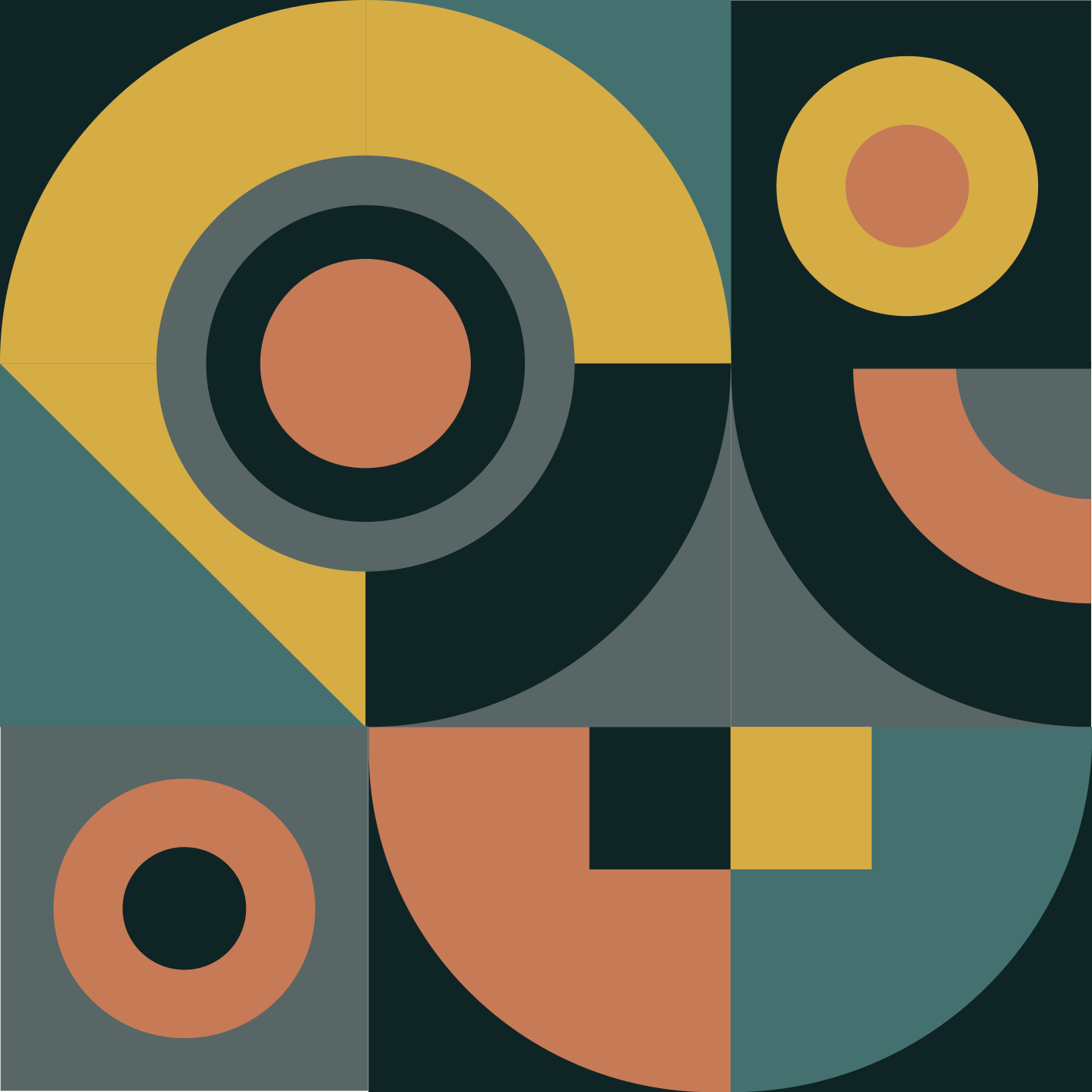 A arte contemporânea circunda o tapete moderno - TenStickers