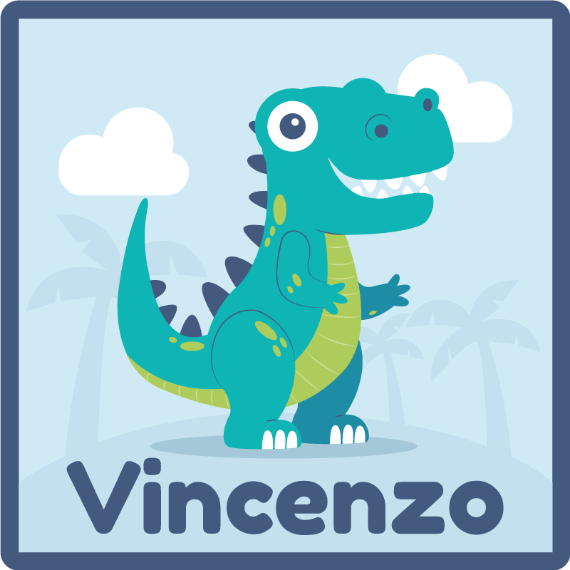 Tapete personalizado dinossauro t rex - TenStickers
