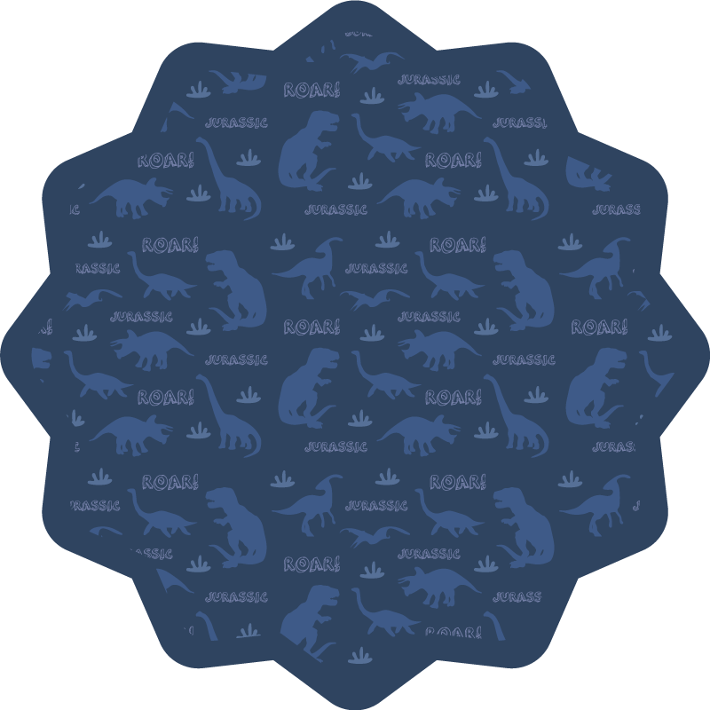 Tapete de animal fundo azul de dinossauro - TenStickers
