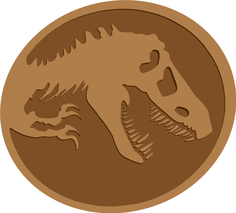 Tapete de vinil de esqueleto de dinossauro - TenStickers