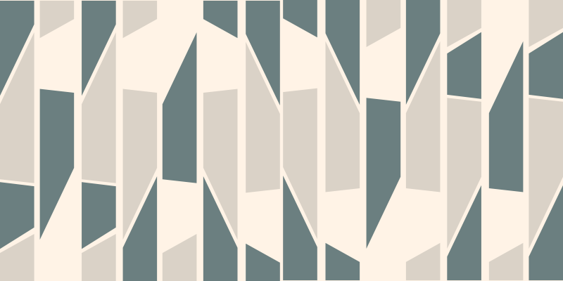 Corredores de azulejos geométricos abstratos - TenStickers