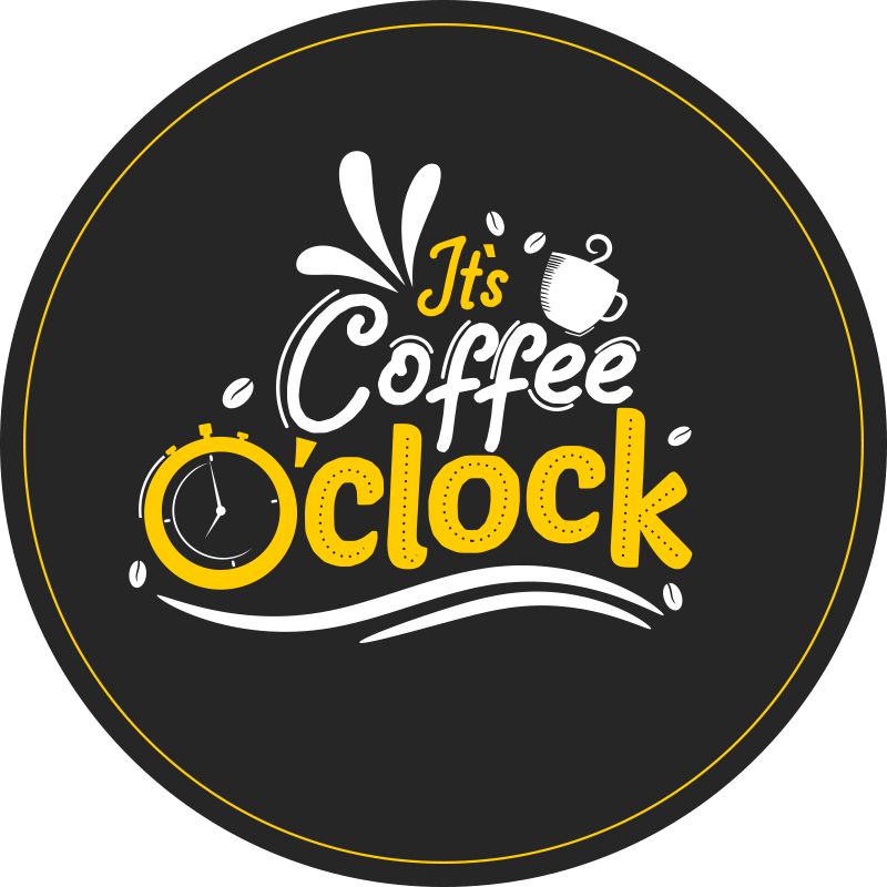 Tapete vinílico frases e textos café da manhã - TenStickers