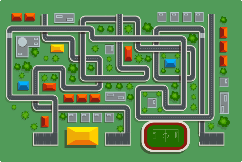 Playrug com tapete de rua - TenStickers