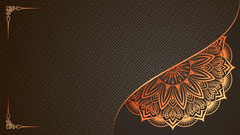 Tapete vinílico para gabinete Mandala dourada - TenStickers