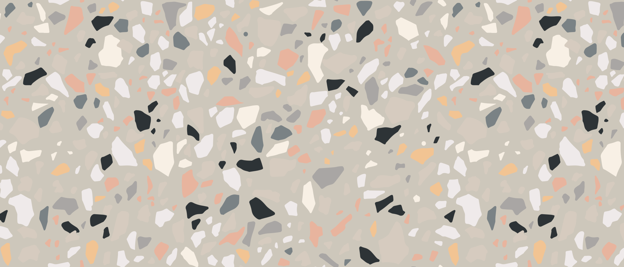 Tapete bege de textura terrazzo - TenStickers