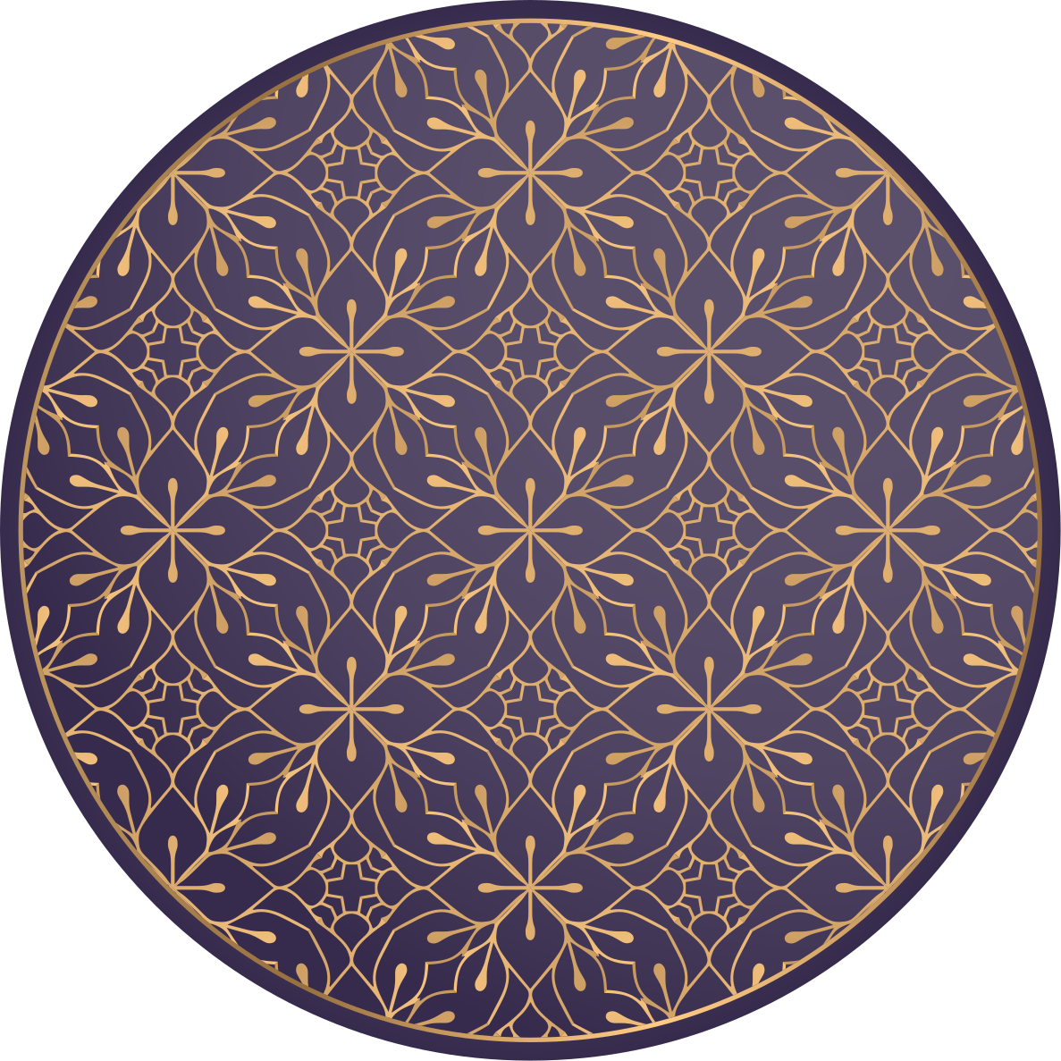 Mandala elegante vintage mandala vinil tapete - TenStickers