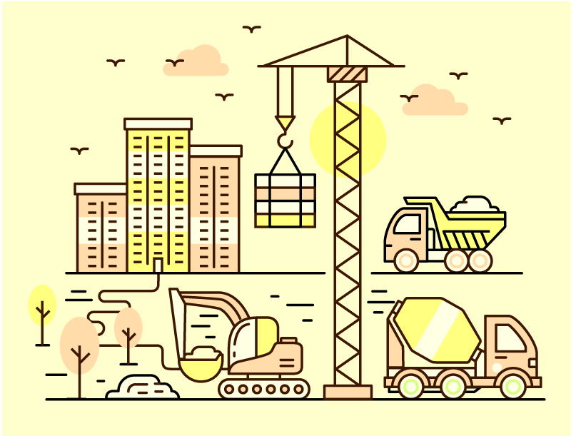 Tapete de vinil de vinil infantil de caminhão misturador - TenStickers