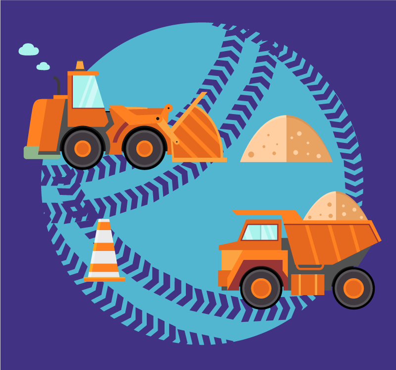 Carregando tapete azul de vinil para crianças - TenStickers