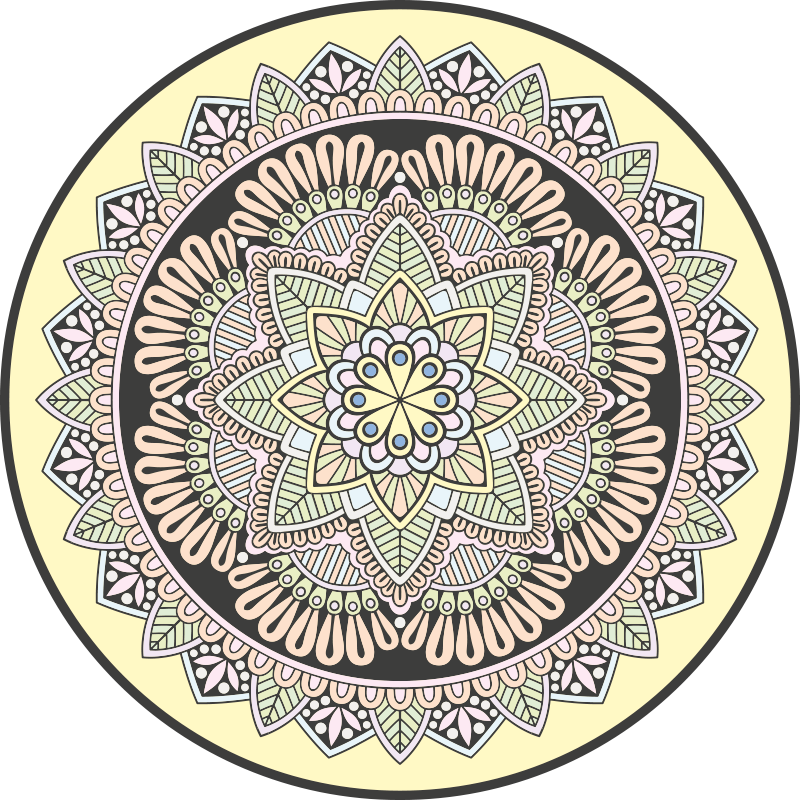 Ladrilhos de mosaico de mandala multicoloridos - TenStickers