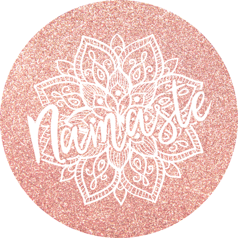 Tapete de vinil namaste mandala rosa - TenStickers