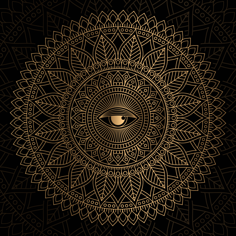 Mandala tudo vendo tapete de vinil mandala - TenStickers