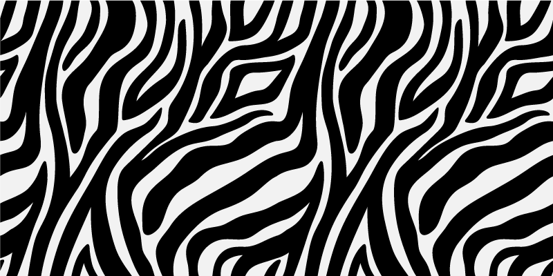 Tapete de vinil com estampa de zebra e animal - TenStickers
