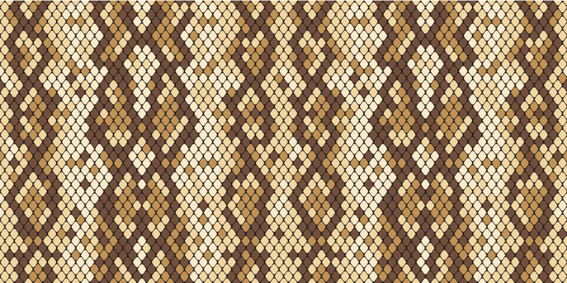 Tapete de vinil com estampa de pele de cobra com estampa animal - TenStickers