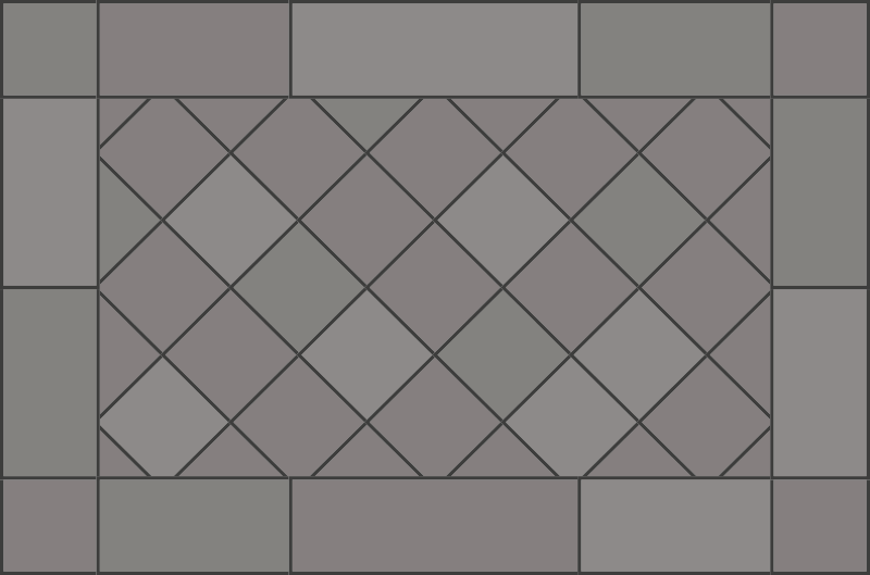 Tapete vinílico azulejos geometria de azulejos - TenStickers