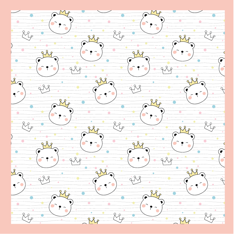Tapete de vinil infantil com bolinhas - TenStickers