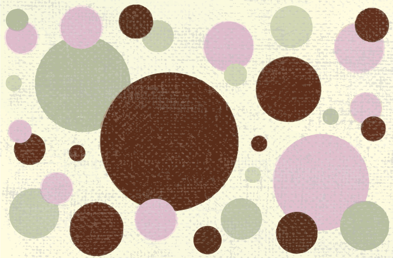 Tapete vinílico geométricas padrão de pontos circulares - TenStickers