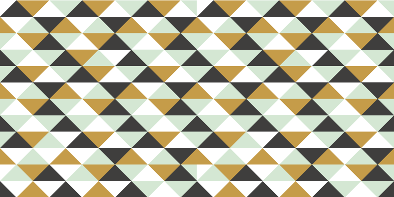 Tapete vinílico geométricas arranjo de mosaico triangular - TenStickers