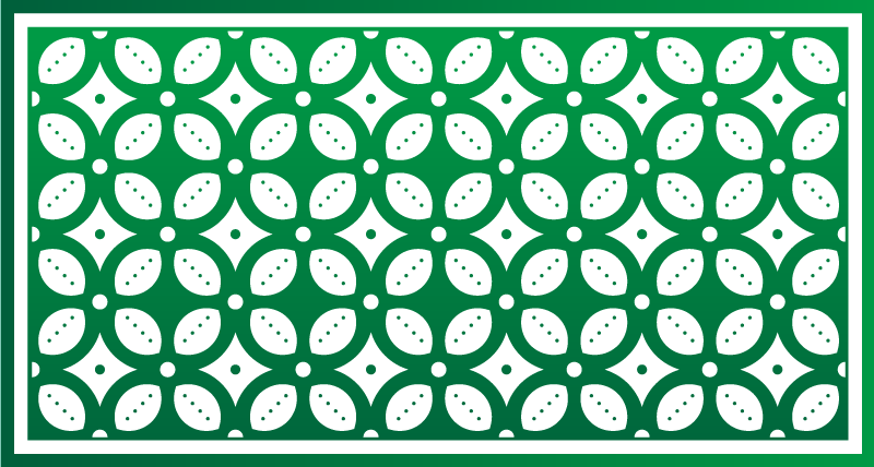 Tapete vinílico cozinha motivo de folha geométrica - TenStickers