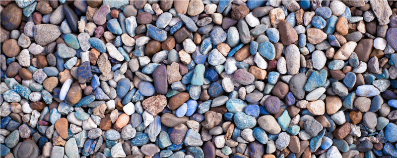 Tapete de vinil de cozinha de seixos coloridos - TenStickers