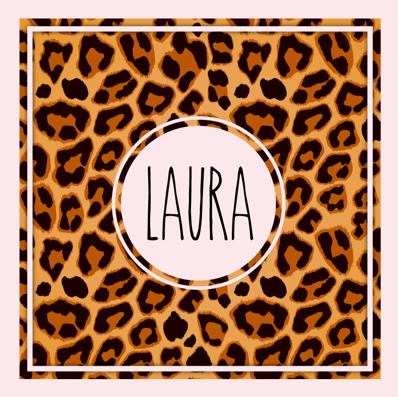 Tapete de vinil com estampa animal de leopardo personalizado - TenStickers