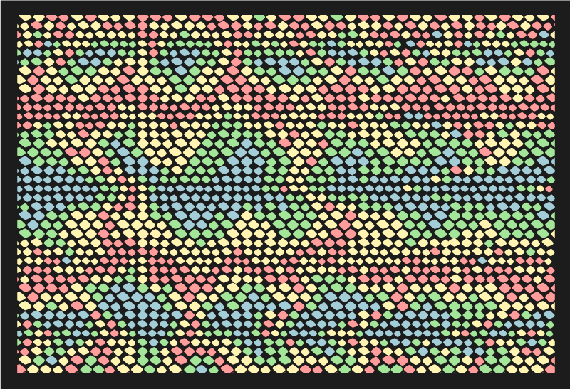 Tapete de vinil com estampa de cobra arco-íris - TenStickers