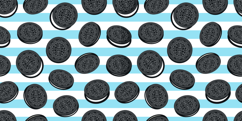Piso de cerâmica padrão oreo - TenStickers