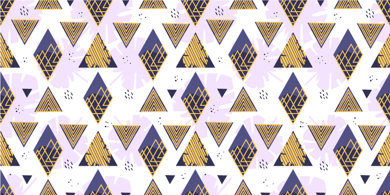 Triângulos tropicais azulejos de cozinha - TenStickers