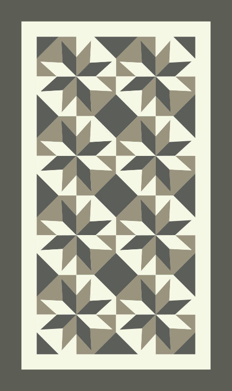 Tapete vinílico cozinha motivo de padrão de estrela - TenStickers