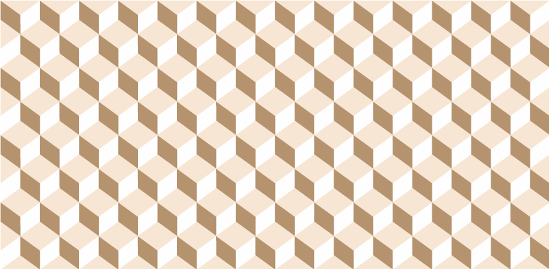 Tapete vinílico cozinha padrão de favo de mel cúbico - TenStickers